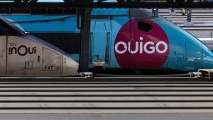 Rame TGV Ouigo en gare illustrant la hausse des prix