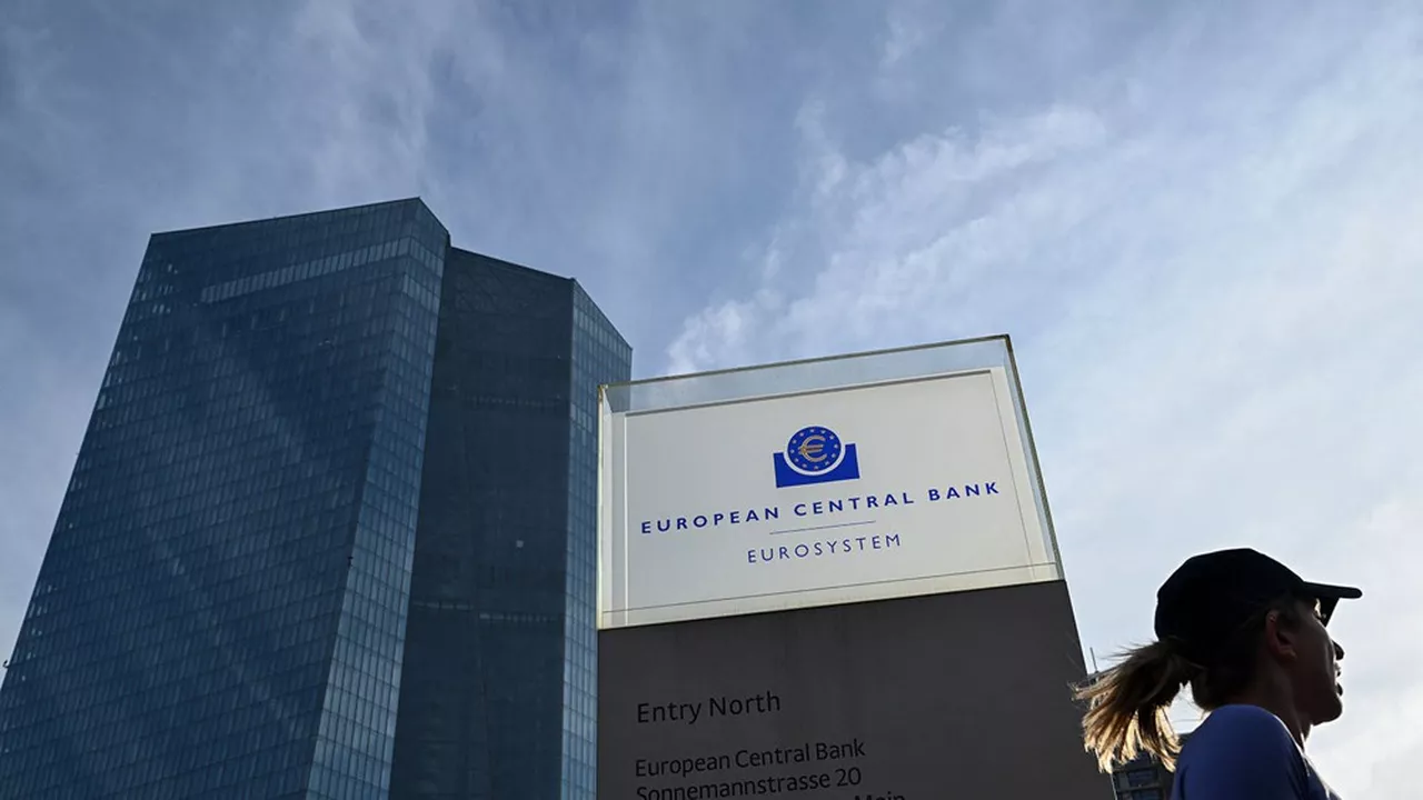 Christine Lagarde lors d’une conférence de presse à la BCE